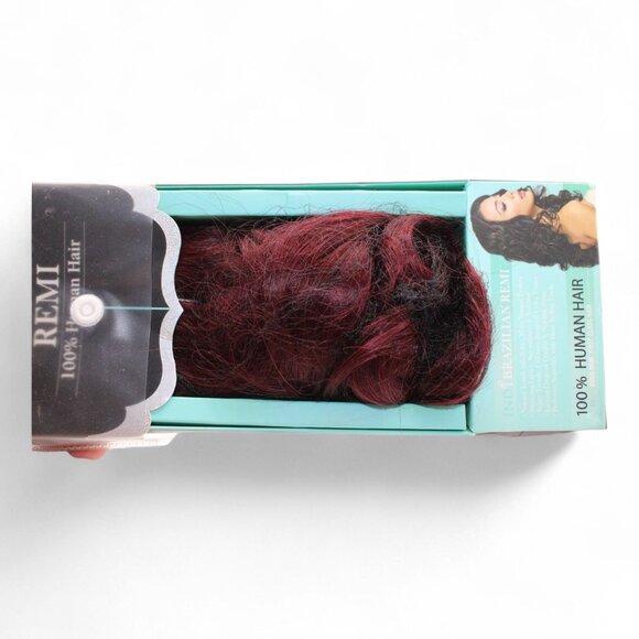 Indi Brazilian Remi 100% Human Hair Super Curl Extension Deep Red Hue 18 Inches - Picture 5 of 6